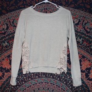 Lacey Cream Colored Sweater